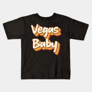 RETRO Vegas Text. Kids T-Shirt